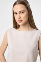 Antioch-Bej Keten Karışımlı Kadın Bluz-Bluz-3-Milagron.com