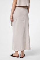 Antioch-Bej Keten Karışımlı Kuşaklı Kadın Etek-Etek-5-Milagron.com
