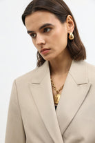 Antioch Bej Kruvaze Kadın Blazer