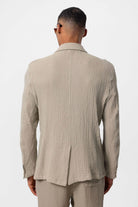 Antioch-Bej Kruvaze Kapama Astarsız Erkek Blazer Ceket-Ceket-7-Milagron.com