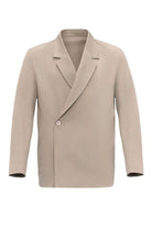 Antioch-Bej Kruvaze Kapama Gizli Cep Erkek Blazer Ceket-Ceket-7-Milagron.com