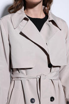 Antioch-Antioch Bej Kruvaze Kemerli Kadın Trençkot-Trençkot-5-Milagron.com