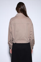 Antioch-Antioch Bej Kruvaze Kısa Kadın Trençkot-Trençkot-6-Milagron.com