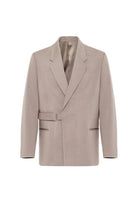 Antioch-Bej Kuşaklı Relax Fit Erkek Blazer Ceket-Blazer Ceket-5-Milagron.com