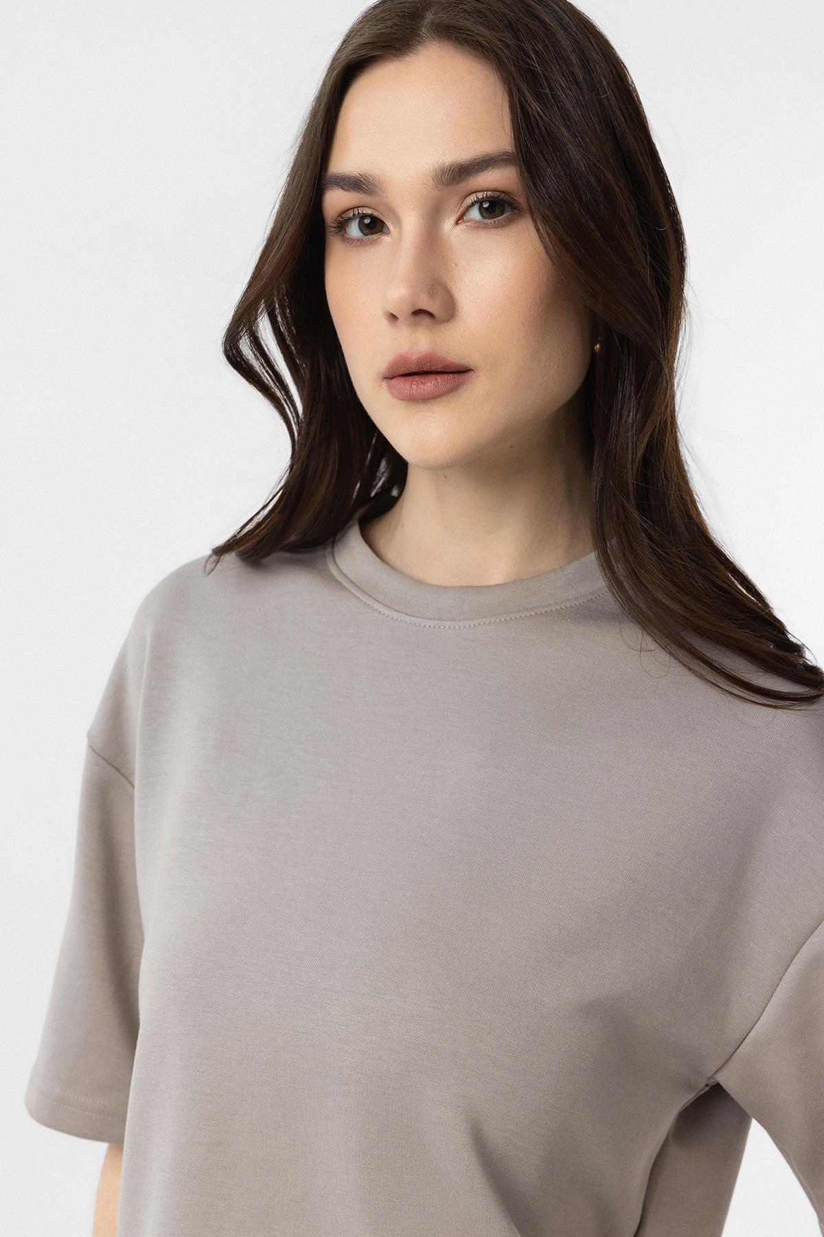 Antioch-Bej Modal Kadın Eşofman Takım-Alt - Üst Takım-3-Milagron.com