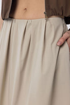 Antioch-Bej Pilili Kadın Midi Etek-Etek-4-Milagron.com