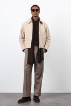 Antioch-Bej Regular Fit Dokulu Erkek Mont-Mont-1-Milagron.com