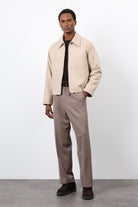 Antioch-Bej Regular Fit Dokulu Erkek Mont-Mont-2-Milagron.com