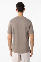 Antioch-Bej Regular Fit Modal Teknik Kumaş Erkek T Shirt-T-Shirts-5-Milagron.com