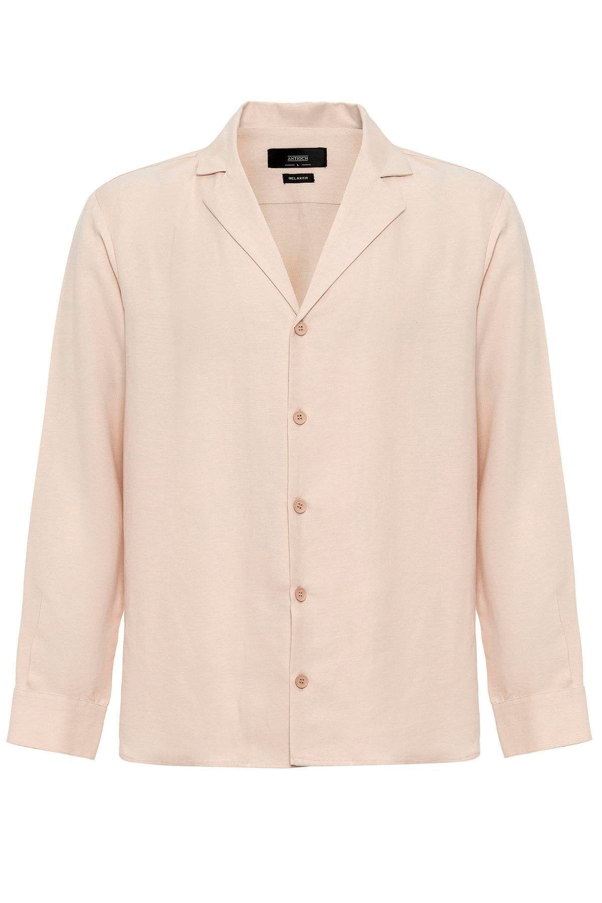 Antioch-Bej Relax Fit Erkek Gömlek-Gömlek-6-Milagron.com