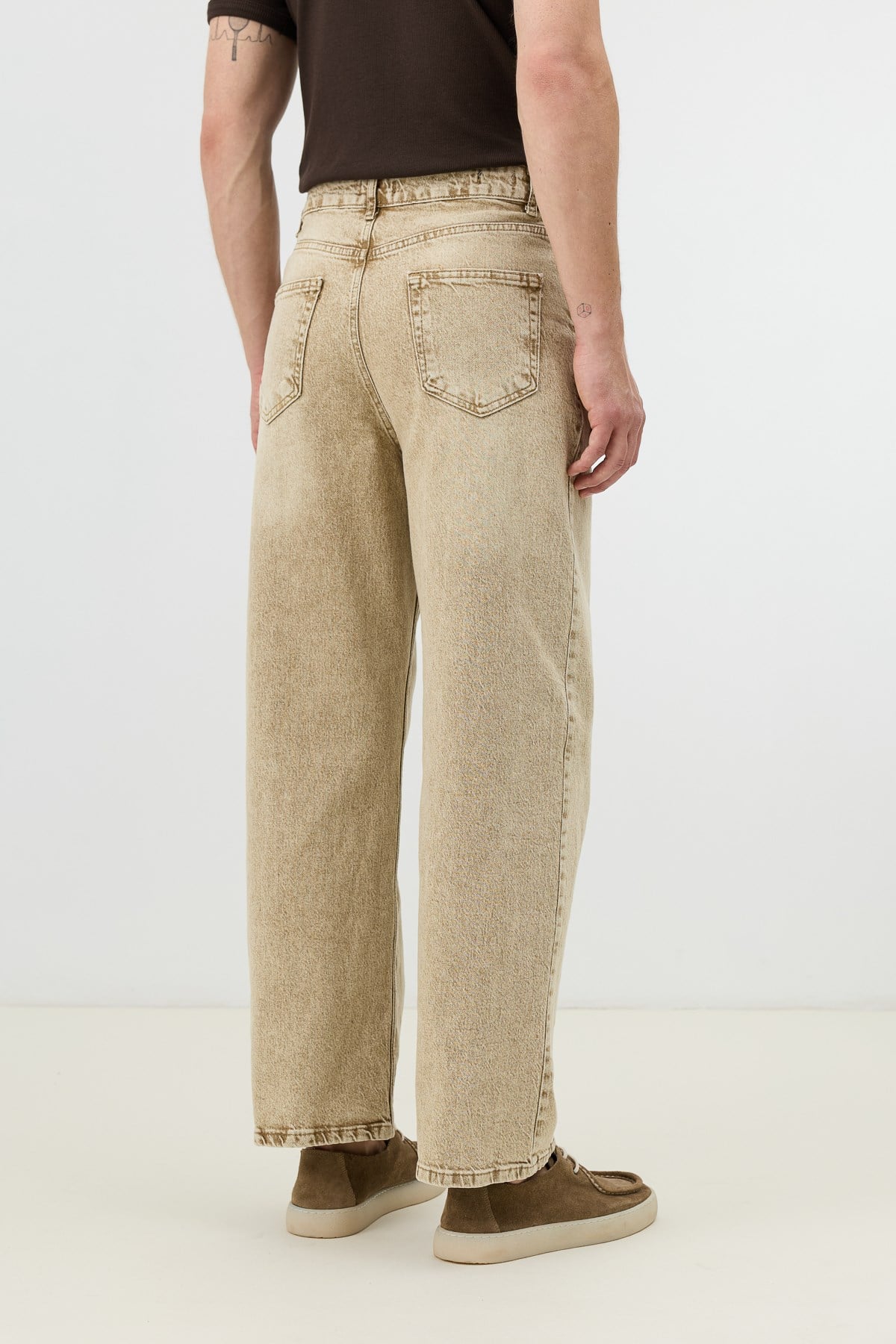 Antioch Bej Relax Fit Erkek Jean