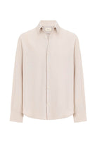 Antioch-Bej Relax Fit Keten Karışımlı Erkek Gömlek-Gömlek-6-Milagron.com