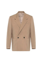 Antioch-Bej Relax Fit Kruvaze Kapama Erkek Teknik Blazer Ceket-Blazer Ceket-6-Milagron.com