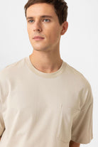 Antioch-Bej Relaxed Basic Erkek T Shirt-T-Shirts-3-Milagron.com