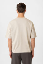 Antioch-Bej Relaxed Basic Erkek T Shirt-T-Shirts-4-Milagron.com