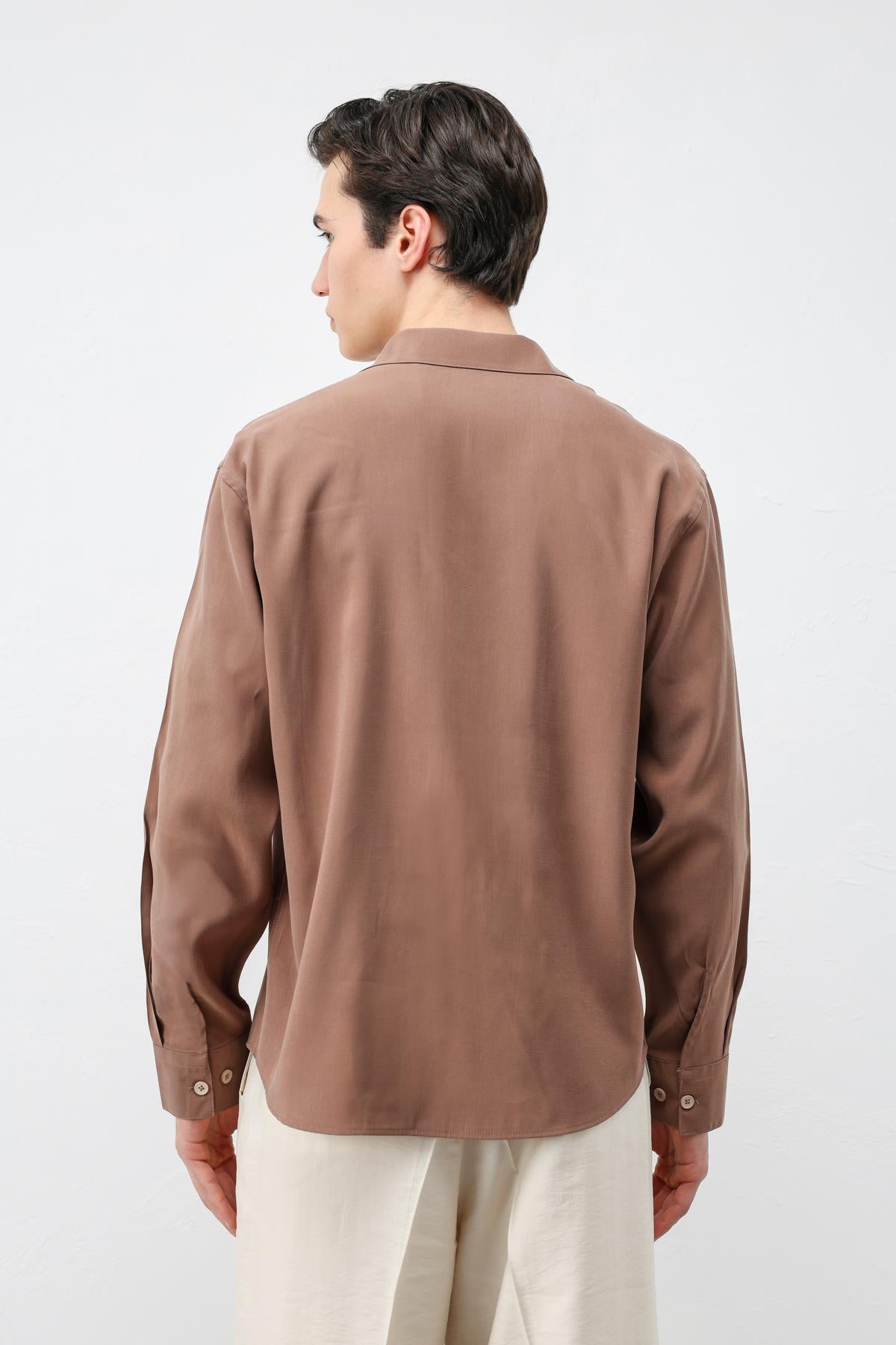 Antioch Bej Relaxed Erkek Gömlek