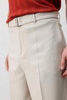 Antioch Bej Relaxed Fit Kemerli Erkek Pantolon