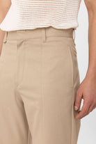 Antioch-Bej Straight Fit Erkek Pantolon-Kumaş Pantolon-5-Milagron.com