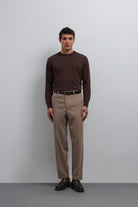 Antioch-Bej Tapered Fit Erkek Pantolon-Kumaş Pantolon-1-Milagron.com