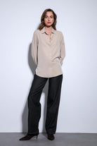 Antioch-Antioch Bej Tensel Kadın Gömlek-Gömlek-6-Milagron.com