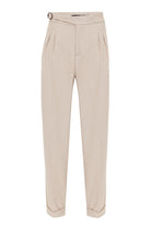 Antioch-Bej Toka Detaylı Pileli Yüksek Bel Erkek Pantolon-Pantolon-5-Milagron.com