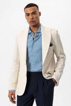 Antioch-Bej Torba Cepli Astarsız Erkek Blazer Ceket-Ceket-2-Milagron.com