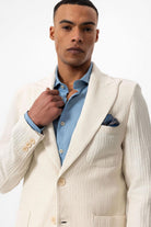 Antioch-Bej Torba Cepli Astarsız Erkek Blazer Ceket-Ceket-5-Milagron.com