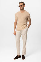 Antioch-Bej V Yaka Basic Erkek T Shirt-T-Shirts-4-Milagron.com