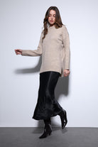 Antioch-Antioch Bej Yırtmaç Detaylı Kadın Kazak-Kazak-2-Milagron.com