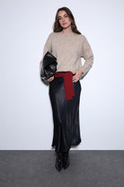 Antioch-Antioch Bej Yırtmaç Detaylı Kadın Kazak-Kazak-6-Milagron.com