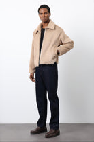 Antioch-Bej Yumuşak Dokulu Erkek Mont-Mont-1-Milagron.com