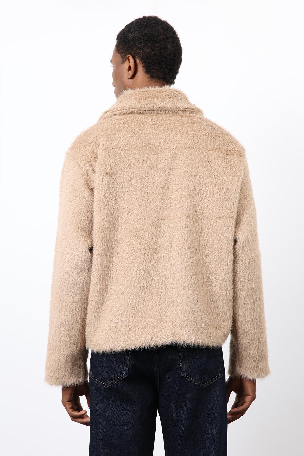 Antioch-Bej Yumuşak Dokulu Erkek Mont-Mont-7-Milagron.com