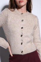 Antioch-Antioch Bej Yumuşak Dokulu Kadın Hırka-Hırka-3-Milagron.com