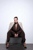 Antioch-Bej Yün Karışımlı Kruvaze Kadın Kaban-Kaban-2-Milagron.com