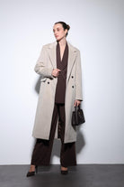 Antioch-Bej Yün Karışımlı Kruvaze Kadın Kaban-Kaban-4-Milagron.com