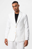 Antioch-Beyaz Astarsız Torba Cepli Erkek Blazer Ceket-Ceket-1-Milagron.com