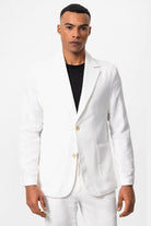 Antioch-Beyaz Astarsız Torba Cepli Erkek Blazer Ceket-Ceket-3-Milagron.com