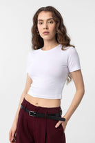 Antioch Beyaz Crop Kadın T-Shirt