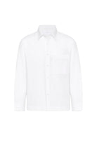 Antioch-Beyaz Pamuklu Relaxed Erkek Gömlek-Gömlek-6-Milagron.com