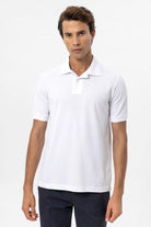 Antioch-Beyaz Polo Yaka Erkek T Shirt-T-Shirts-3-Milagron.com