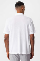 Antioch-Beyaz Polo Yaka Fermuarlı Erkek T Shirt-T-Shirts-5-Milagron.com