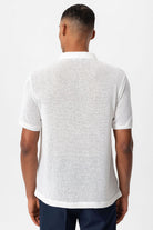 Antioch-Beyaz Polo Yaka örme Erkek T Shirt-T-Shirts-5-Milagron.com