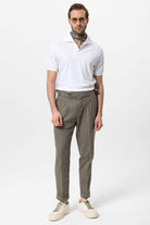 Antioch-Beyaz Regular Fit Apaş Yaka Erkek T Shirt-T-Shirts-3-Milagron.com