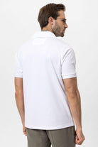 Antioch-Beyaz Regular Fit Apaş Yaka Erkek T Shirt-T-Shirts-5-Milagron.com