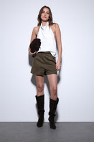 Antioch-Antioch Beyaz Saten Halter Kadın Top-Top-3-Milagron.com