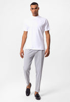 Antioch-Beyaz Slim Fit Basic T Shirt-T-Shirts-2-Milagron.com