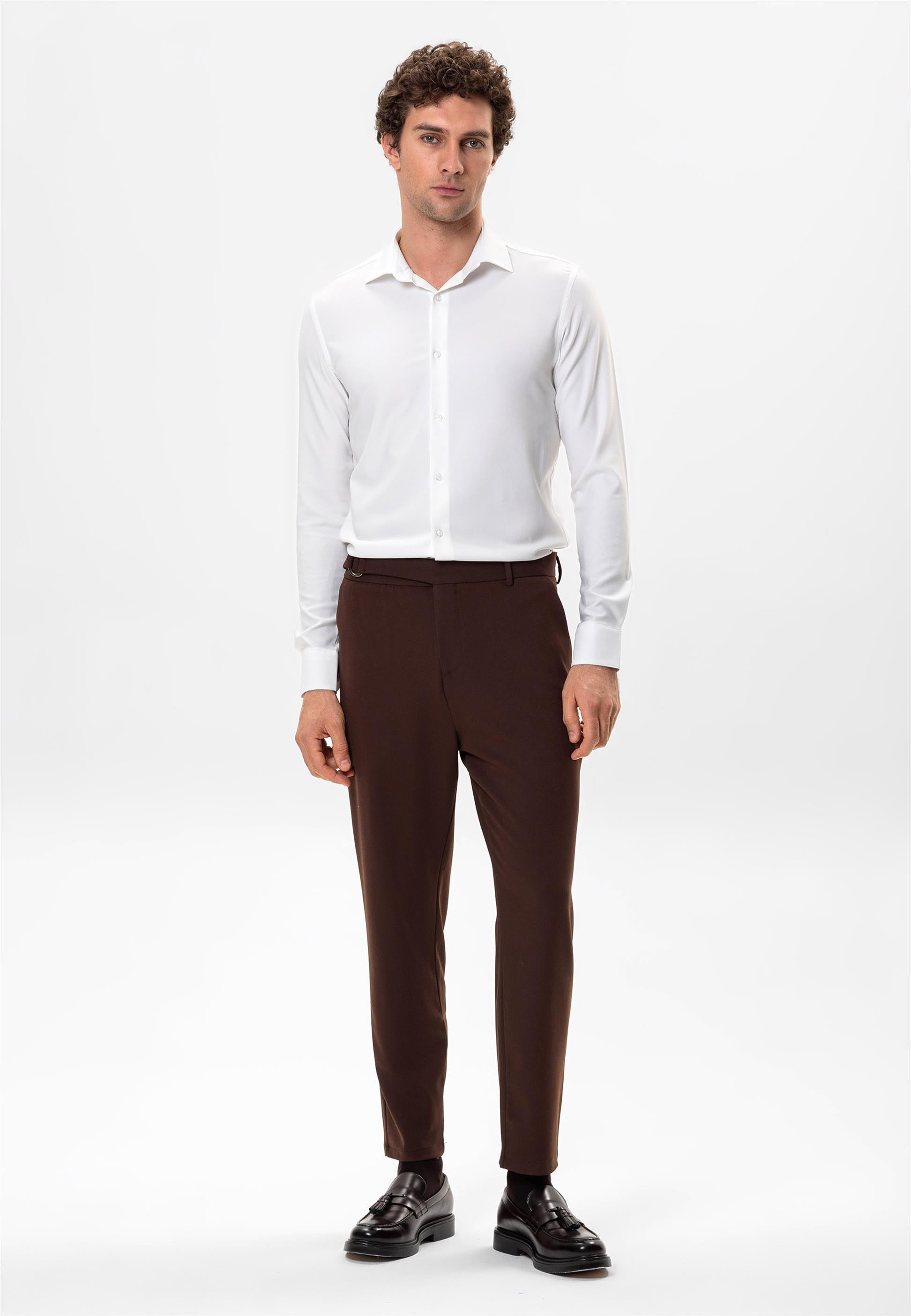 Antioch-Beyaz Slim Fit Erkek Gömlek-Gömlek-2-Milagron.com