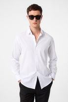 Antioch-Beyaz Slim Fit Erkek Gömlek-Gömlek-6-Milagron.com