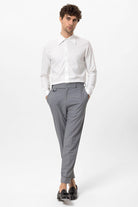 Antioch-Beyaz Slim Fit Erkek Uzun Kollu Geniş Yaka Gömlek-Gömlek-3-Milagron.com