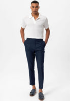 Antioch-Beyaz Slim Fit Polo Yaka Erkek T Shirt-T-Shirts-2-Milagron.com